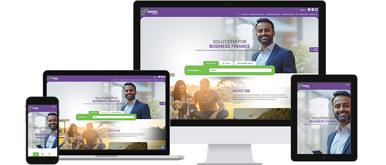 Fintrex Finance website all devices preview